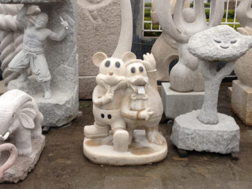 彫刻工場　その３　ネズミとアヒル
