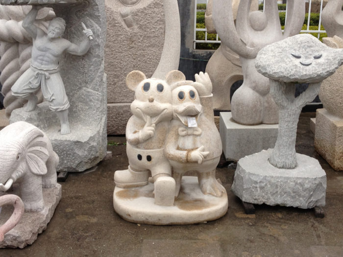 彫刻工場　その３　ネズミとアヒル
