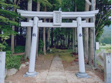 朝来市　神社鳥居建立