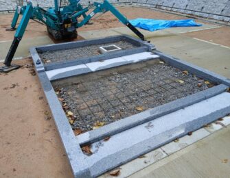 巻石内コンクリート打設