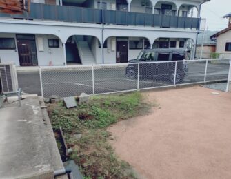 目隠しフェンス　施工前